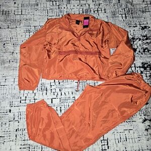 PrettyLittleThing Vibrant Orange Windbreaker